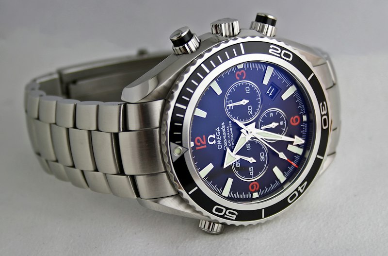 Classic automatic watch with dark dial